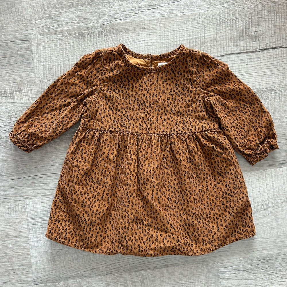 Baby Gap Brown Leopard Print Kids Dress
